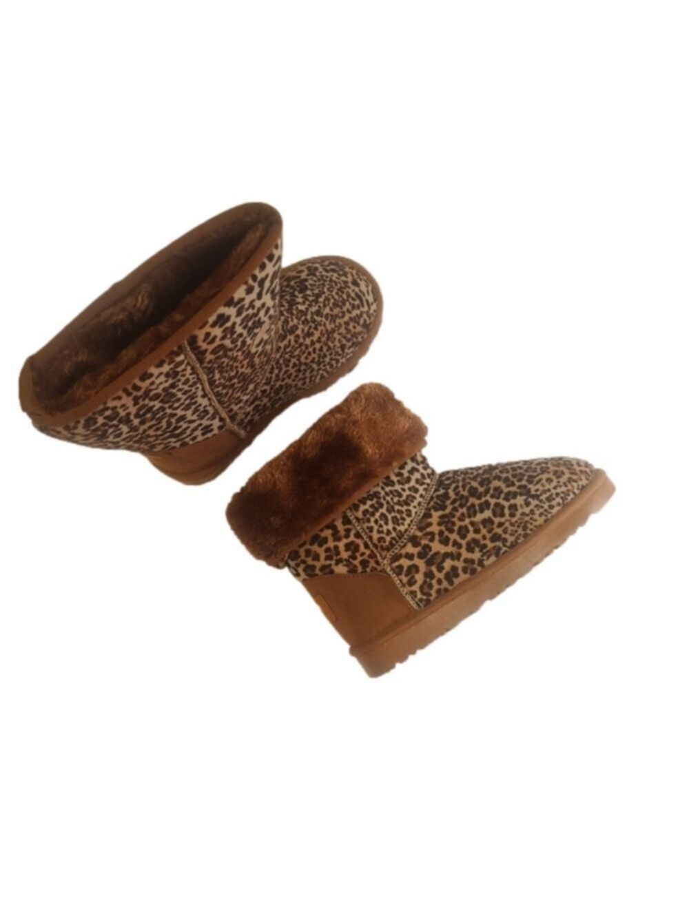 BNIB child's Wi-Fi Fuzzy leopard print boots! - Picture 2 of 11